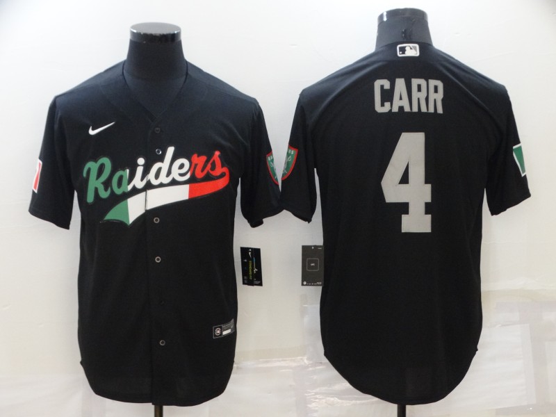2022 Men Nike NFL Oakland Raiders #4 Carr black Vapor Untouchable jerseys->oakland raiders->NFL Jersey